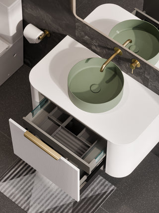 code-nature-900-pillar-vanity-range-matte-white-one-drawer