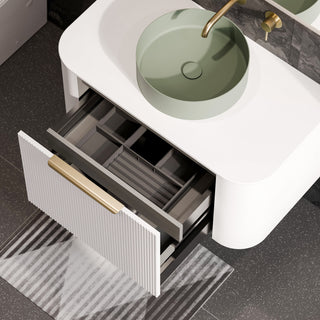 Nature 1000 Vanity | Inset Basin & Pillar Drawer Front