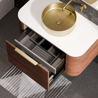 Nature 1000 Vanity | Inset Basin & Pillar Drawer Front