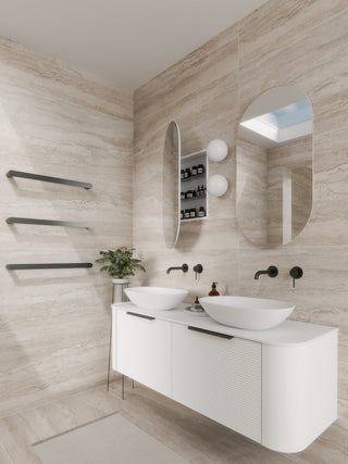 Neo Oval 500 Inset Mirror Cabinet