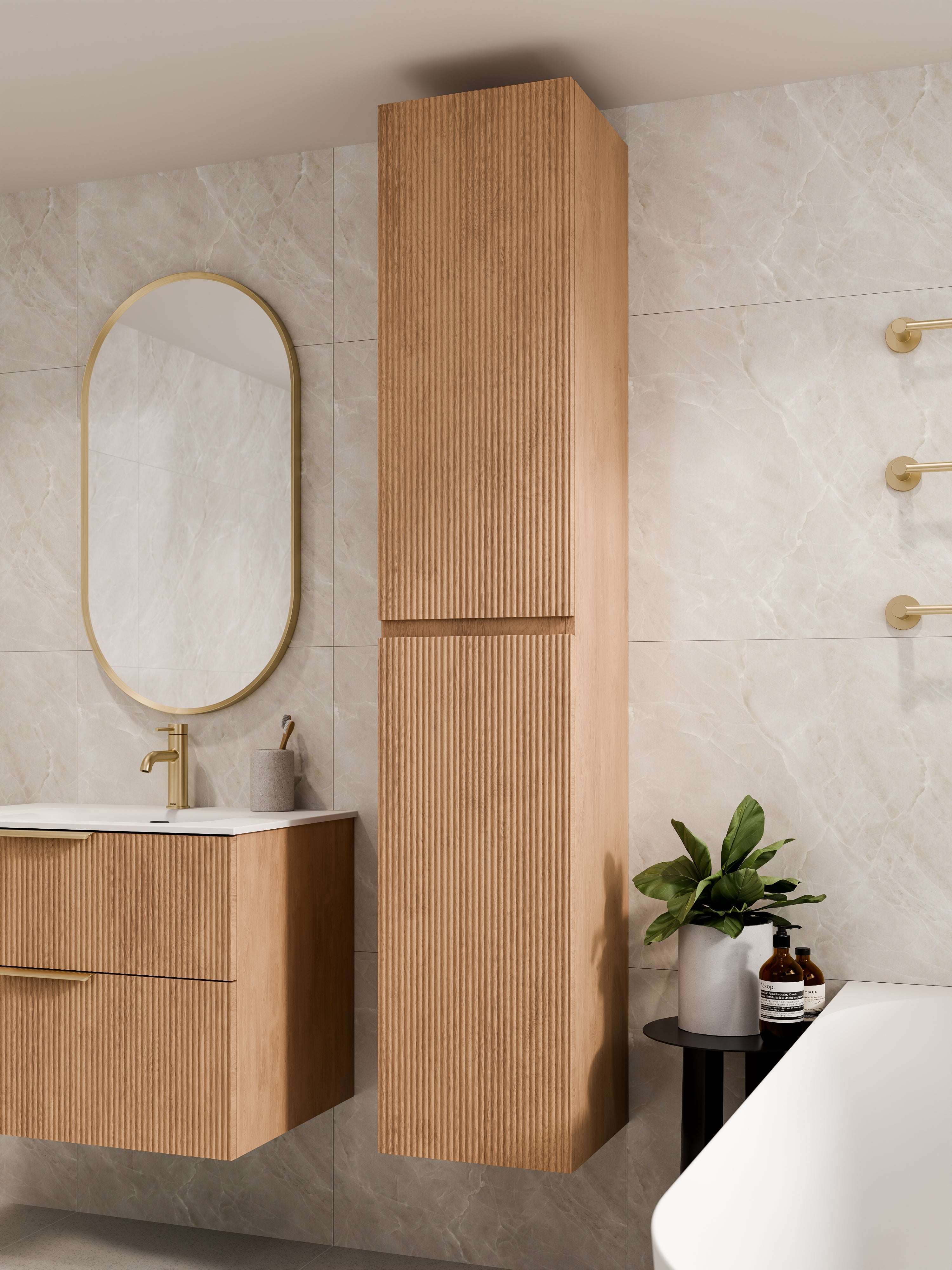 lineare-tower-vanity-pillar-devon-oak