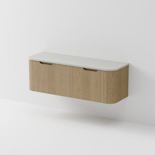 Sora 1500DB Vanity | Concrete Slab Top