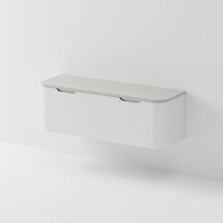 Sora 1500DB Vanity | Concrete Slab Top