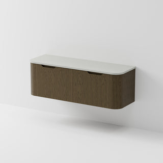 Sora 1500DB Vanity | Concrete Slab Top