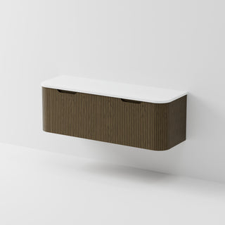 Sora 1500DB Vanity | Concrete Slab Top