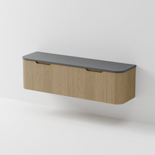 Sora 1800DB Vanity | Concrete Slab Top