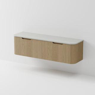 Sora 1800DB Vanity | Concrete Slab Top