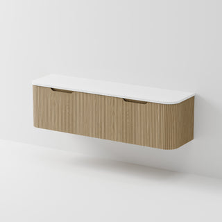 Sora 1800DB Vanity | Concrete Slab Top