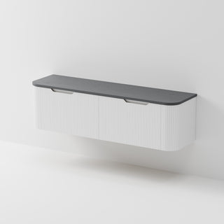 Sora 1800DB Vanity | Concrete Slab Top