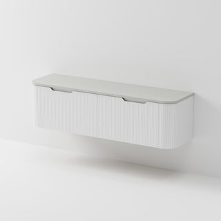 Sora 1800DB Vanity | Concrete Slab Top