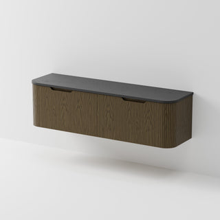 Sora 1800DB Vanity | Concrete Slab Top