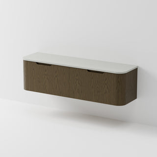 Sora 1800DB Vanity | Concrete Slab Top