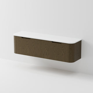 Sora 1800DB Vanity | Concrete Slab Top