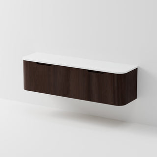 Sora 1800DB Vanity | Concrete Slab Top