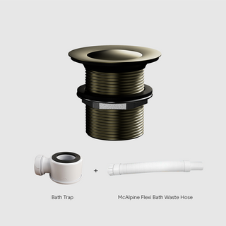 Versa Pop Up Bath Waste Kit 40mm | Non-Overflow Long Tail