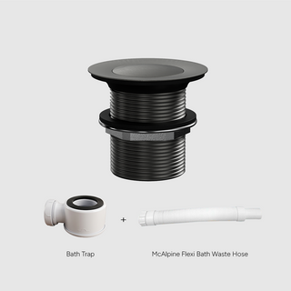 Versa Pop Up Bath Waste Kit 40mm | Non-Overflow Long Tail