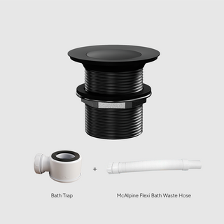 Versa Pop Up Bath Waste Kit 40mm | Non-Overflow Long Tail