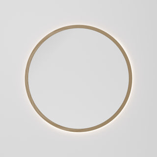 Sora Round LED Mirror 850 in Light Ash finish