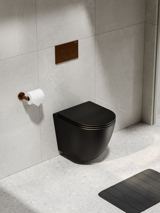 CODE-FLOW-TYPHOON-WALL-HUNG-MATTE-BLACK-TOILET-SUITE-PACKAGE-BRUSHED-COPPER-BUTTON