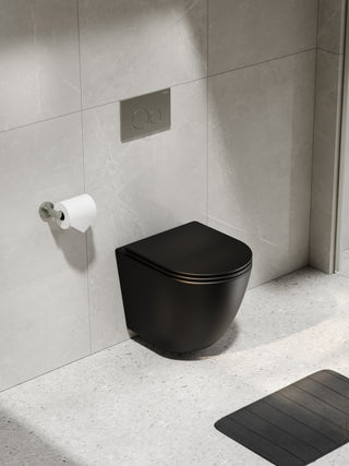 CODE-FLOW-TYPHOON-WALL-HUNG-MATTE-BLACK-TOILET-BRUSHED-NICKEL-BUTTON