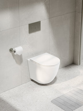 CODE-FLOW-TYPHOON-WALL-HUNG-MATTE-WHITE-TOILET-BRUSHED-NICKEL-BUTTON