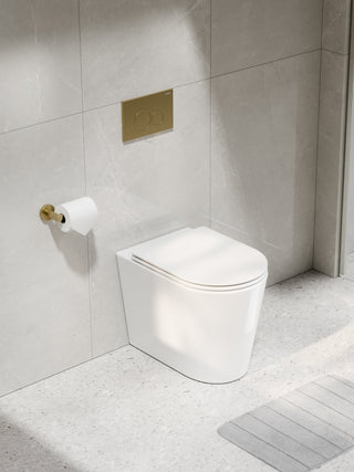 CODE PURE TYPHOON INWALL TOILET SUITE | BRUSHED BRASS BUTTON