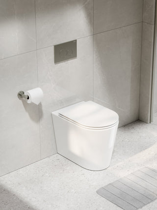 CODE PURE TYPHOON INWALL TOILET SUITE | BRUSHED NICKEL BUTTON