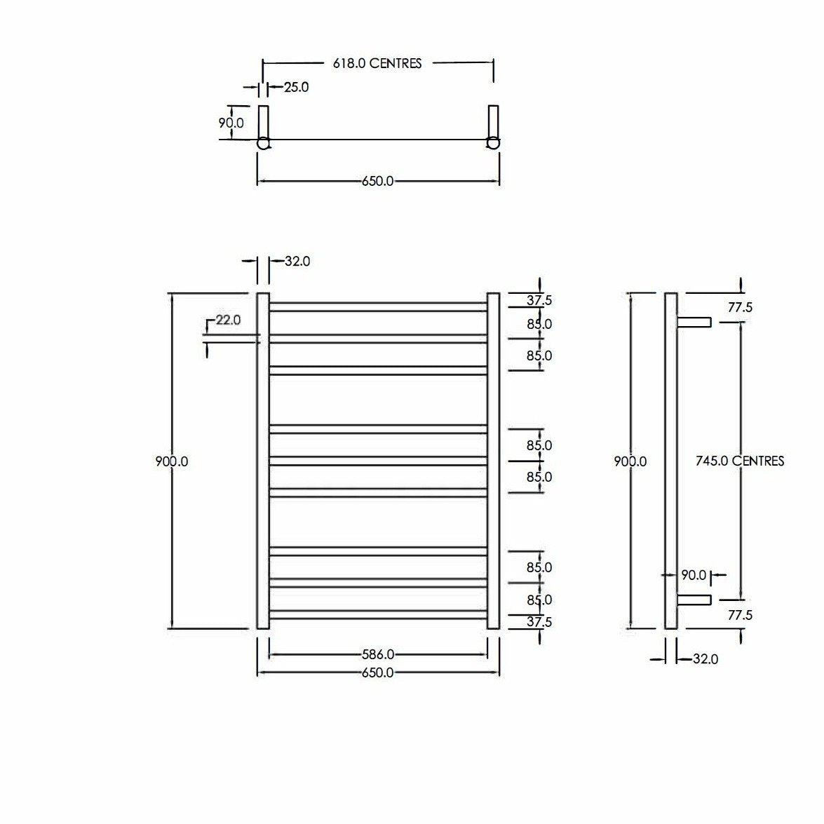 round-heated-towel-ladders-spec-sheet