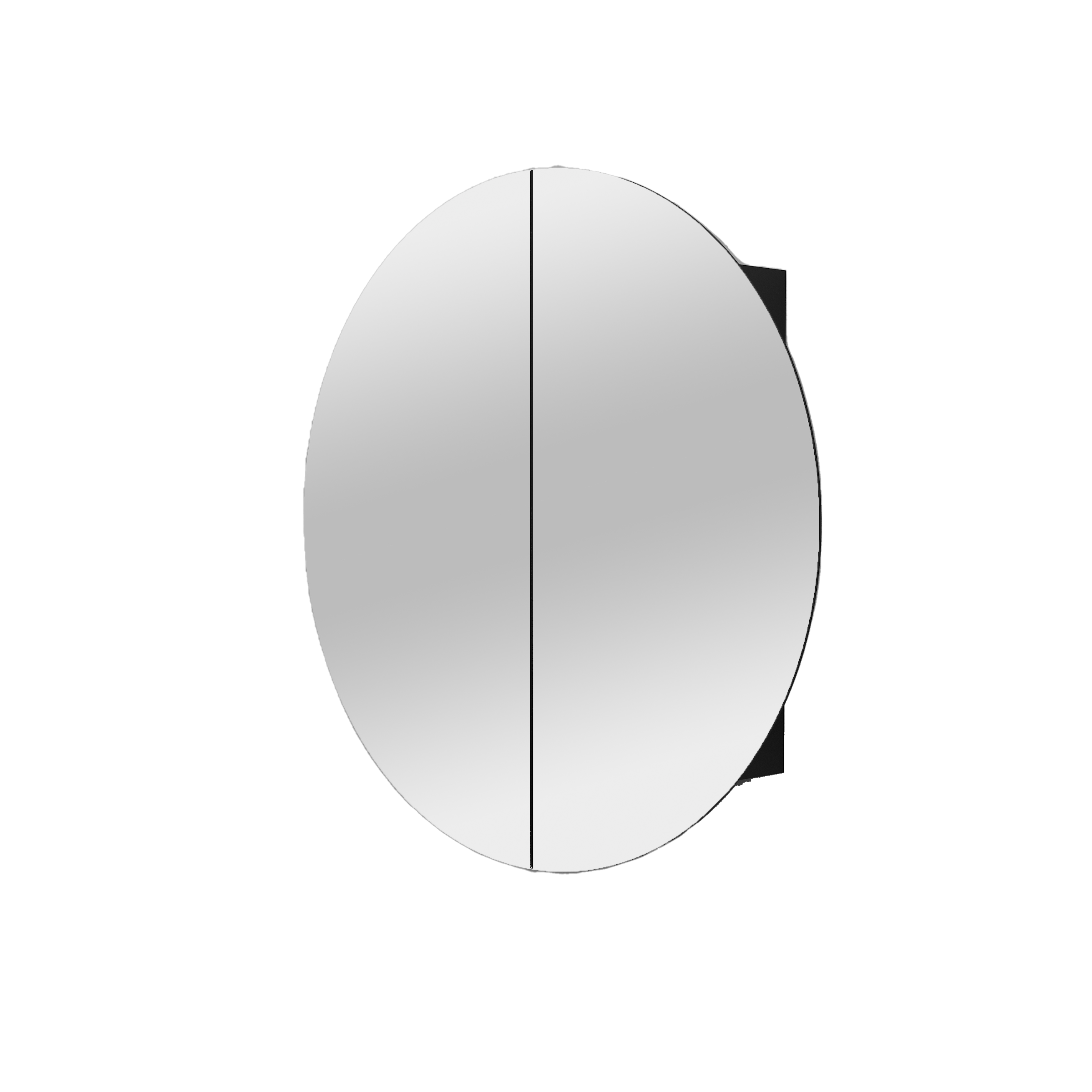 neo-round-850-inset-mirror-cabinet-matte-black