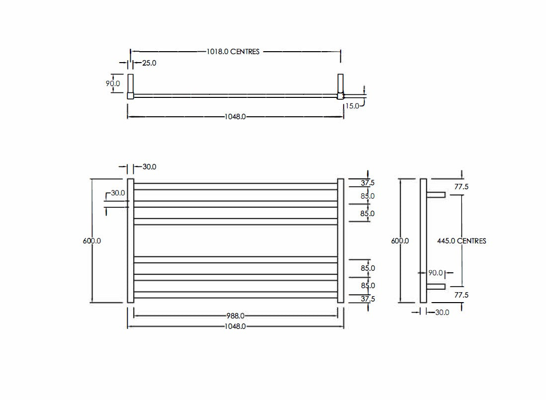 square-heated-towel-ladder-spec-sheet