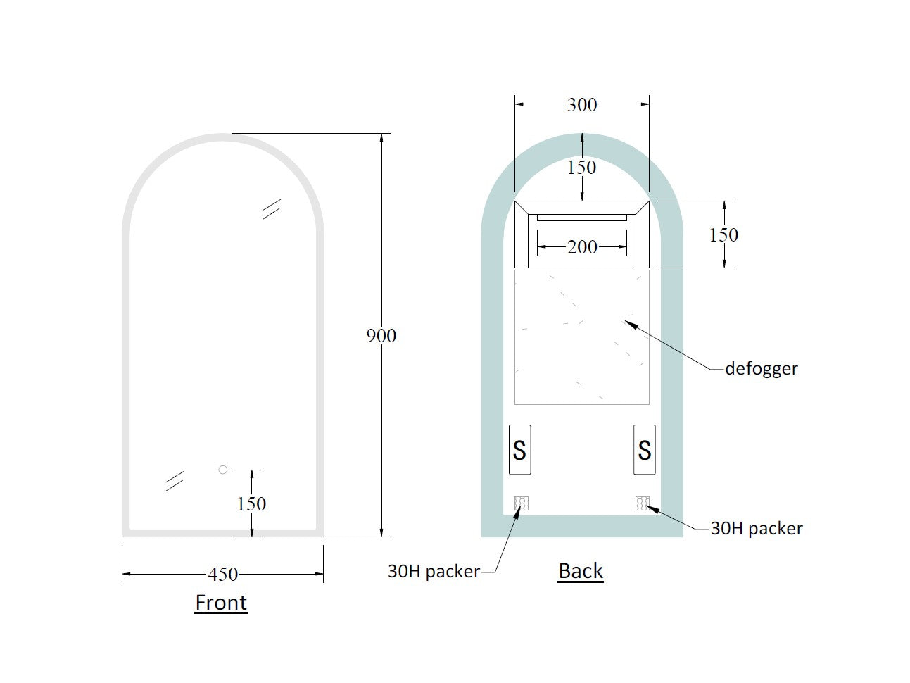 solace-arch-led-mirror-spec-sheet