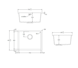 aura-granite-500-sink-range-matte-white-spec-sheet