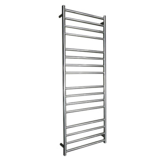 ELITE ROUND HEATED TOWEL LADDER 1600X600MM STAINLESS STEEL